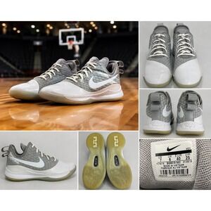 Nike LeBron Witness 3 Wolf Grey White Basketball Shoes BQ9819-002 Womens 7